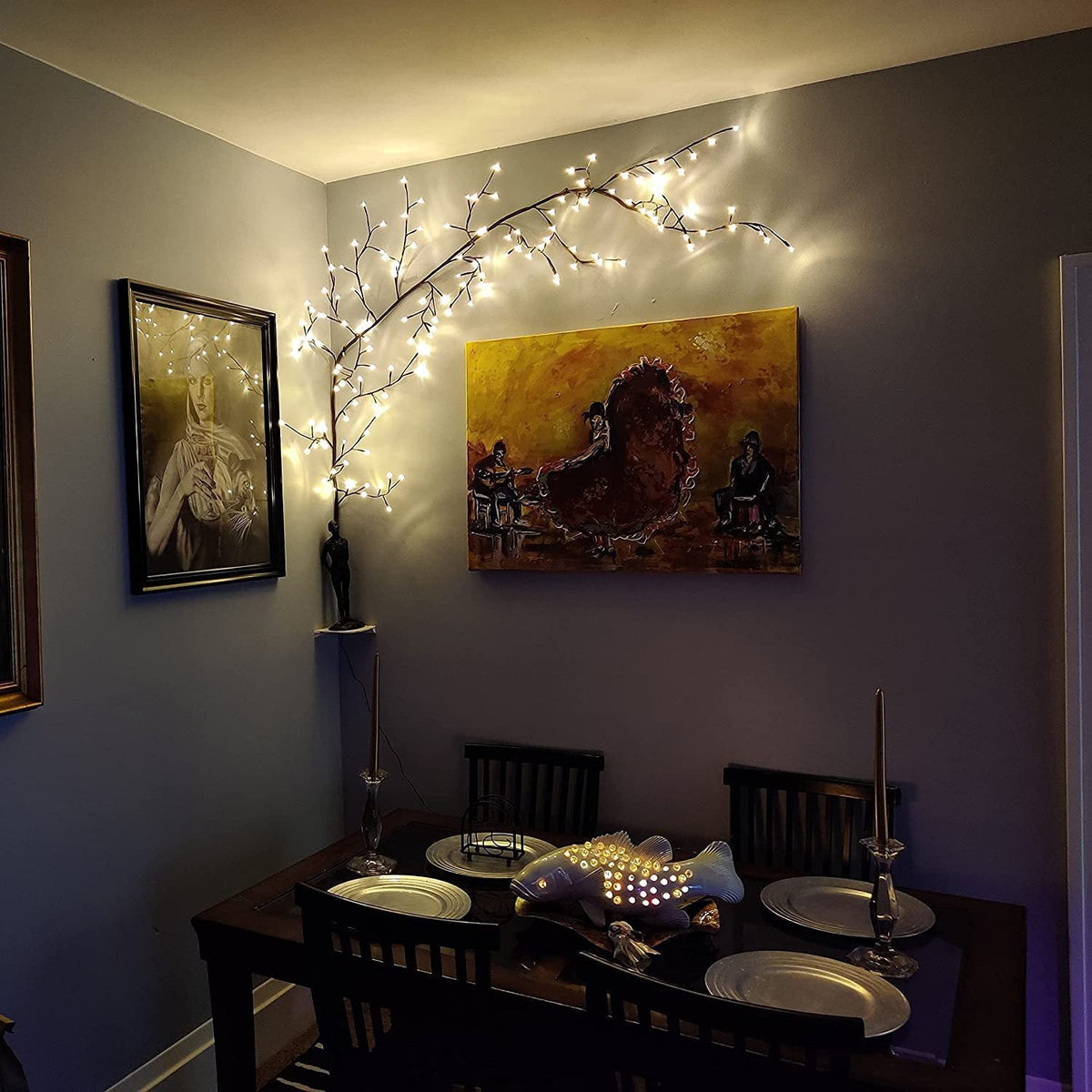 Room Bedroom Decorative Line Light shown in the current Shopify product image