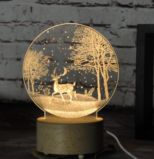 Dream Scene LED Touch Night Light featured in Nursery Night Light Brightness Guide